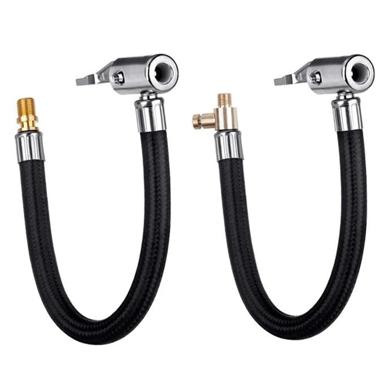 Car Tire Air Inflator Hose Inflatable Pump Extension Tube Adapter Twist
