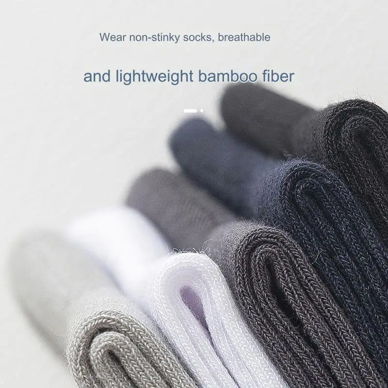 الرجال ألياف الخيزران الأعمال الجوارب العظم التماس مزيل العرق عادية ألياف الخيزران الرجال الجوارب السوداء أربعة مواسم الجوارب 10 أزواج