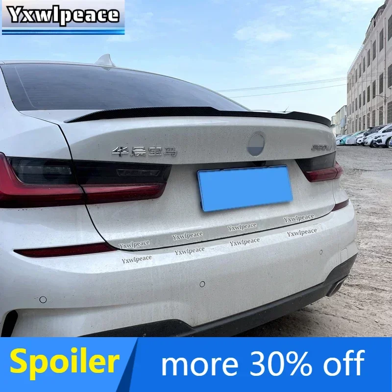 

Real Carbon Fiber/ABS Rear Trunk Lip Spoiler Wing Car Styling For BMW 3 series G20 M3 320i 330i 335i 340i 2019 2020 2021 2022