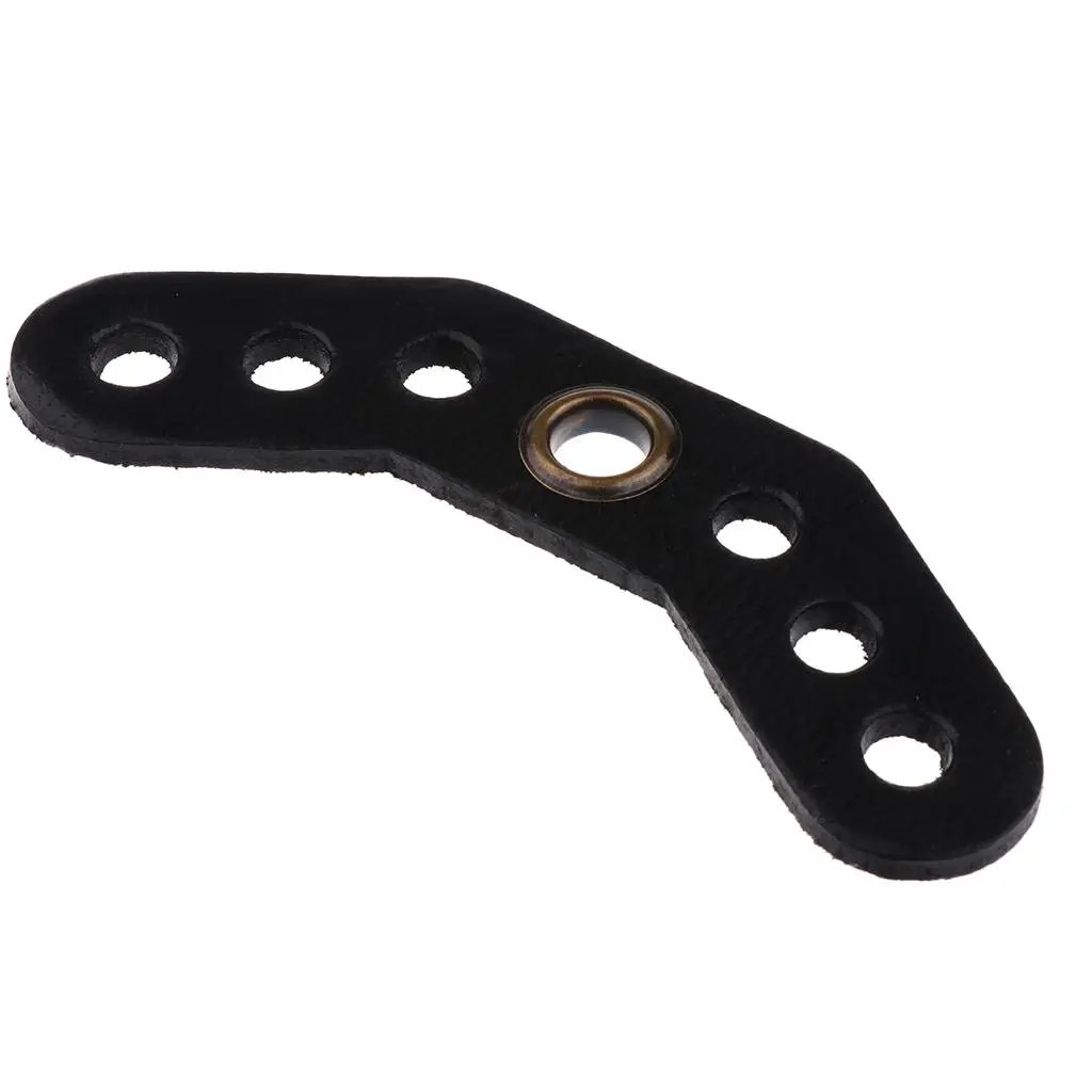 2-4pack Durable Archery Wrist Sling Leather Yoke Bracket Mount Rack Black