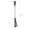 Training  Outdoor Sports Equestrian Durable Black PU Leather Portable Lightweight Horse Whip Non Slip Handle 6
