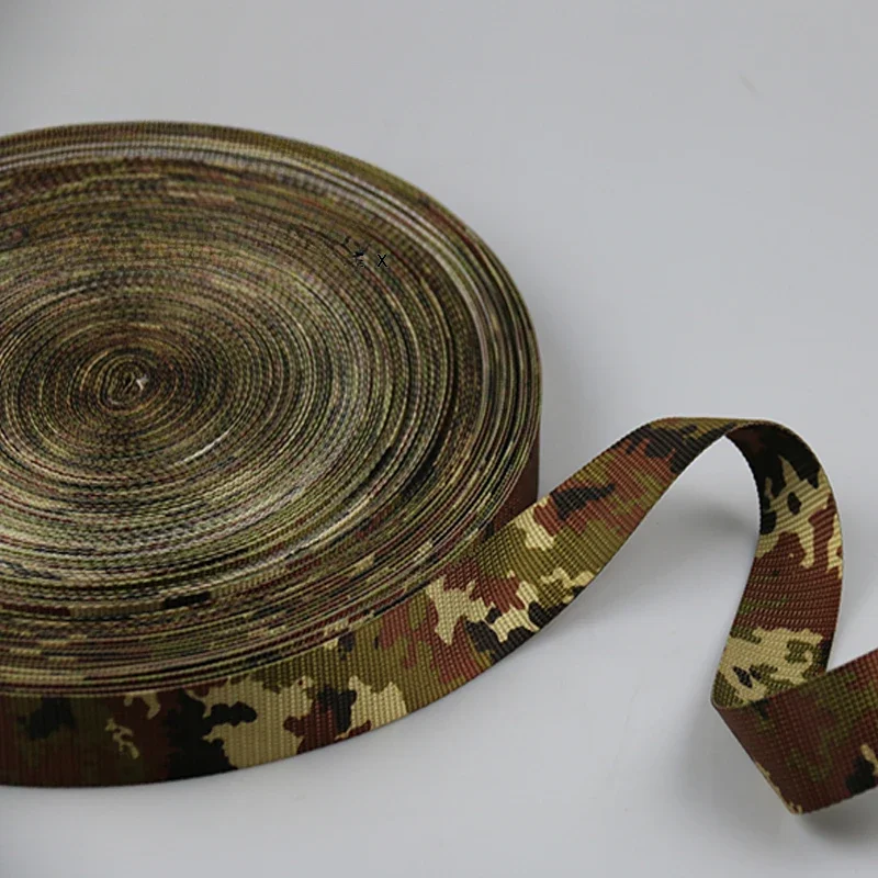 

2cm/3.8cm Wide Italian Camouflage High Density Webbing Tactical Molle Webbed Outdoor DIY Clothing Accessories