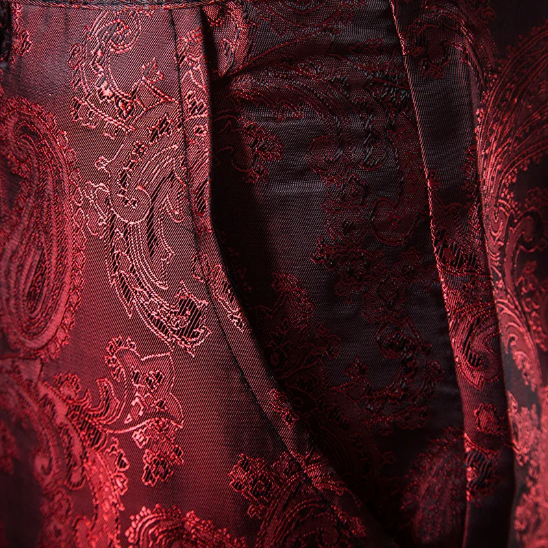 Men Pants Spring Thin Floral Suit Wedding Party Fashion Casual Trousers