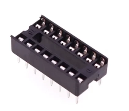 Ic Socket Chip Base Sub Blocco Integrato Microcontrollore Presa Diretta Dip16 Pin 10 Pezzi