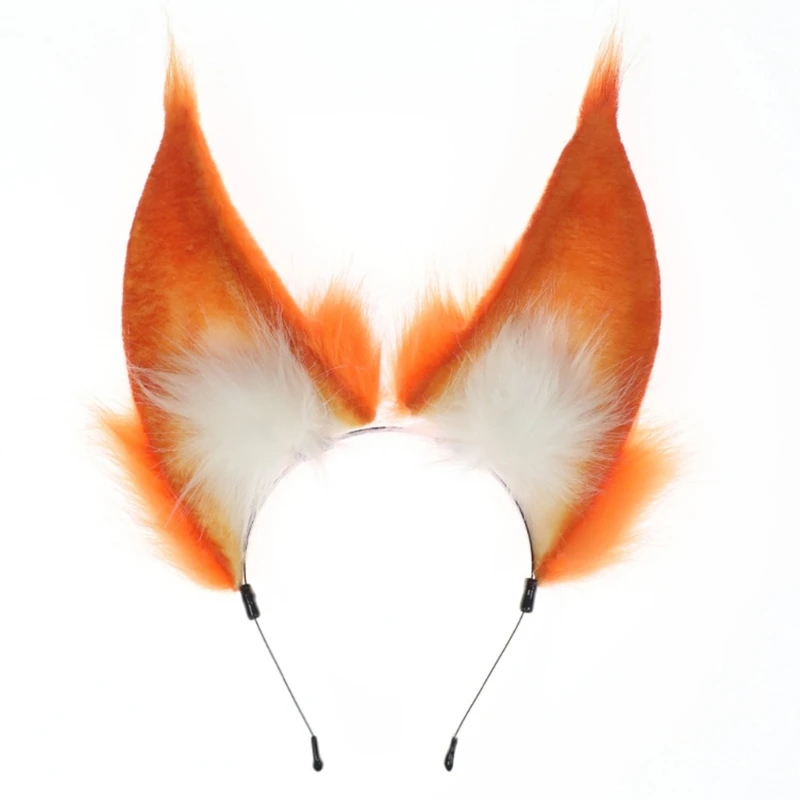 

Милая повязка на голову в форме ушей, реквизит для косплея, обруч для волос, аксессуары для праздничного костюма, Прямая