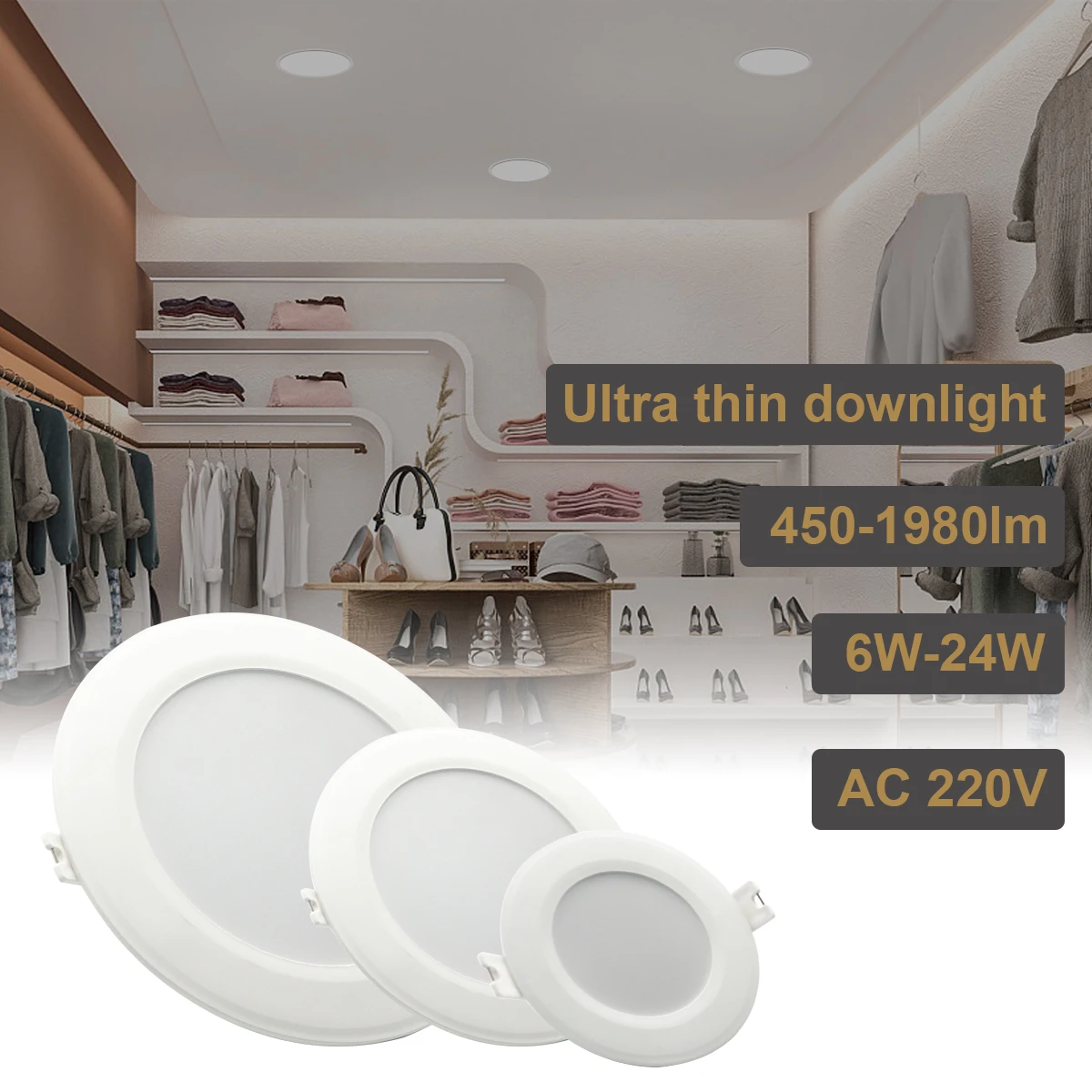LED Downlight Anti-Glare Led Ceiling Lamp AC100-240V 6W-24W LED Spot Lighting Bedroom Kitchen Led Recessed Downlight led spotlight led downlight led ceiling light