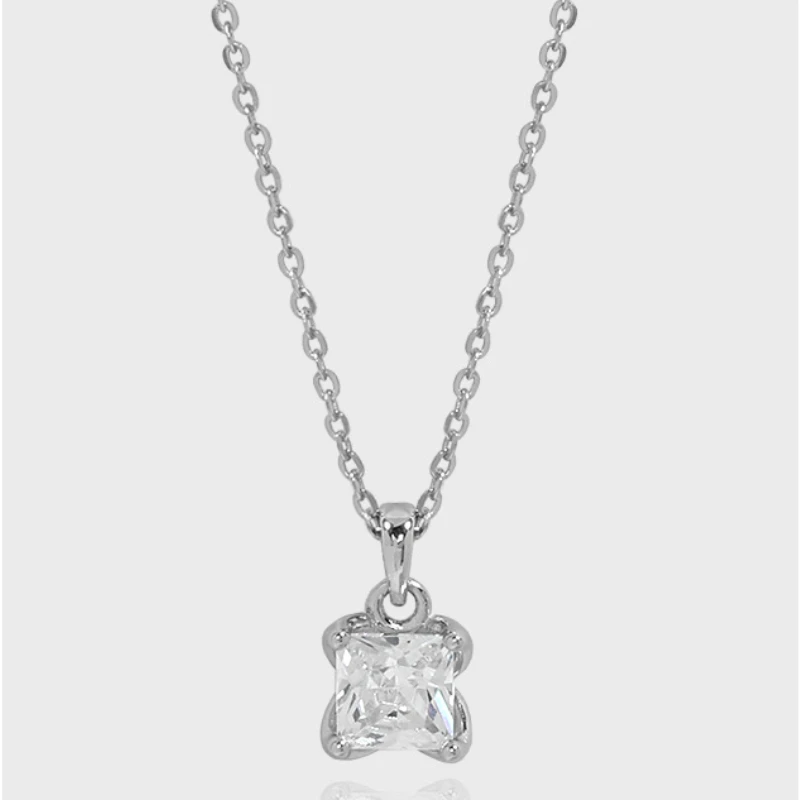 

Original Design Micro Inlaid Zirconia S925 Sterling Silver Necklace Fashion Jewelry with Collarbone Chain for Women