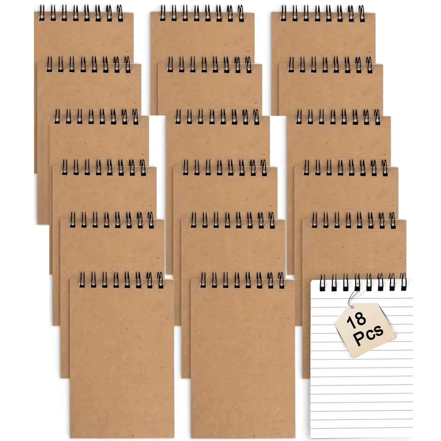 Spiral-Bound Mini Notebooks with Lined Pages – Ideal for Home, Office, or School Use