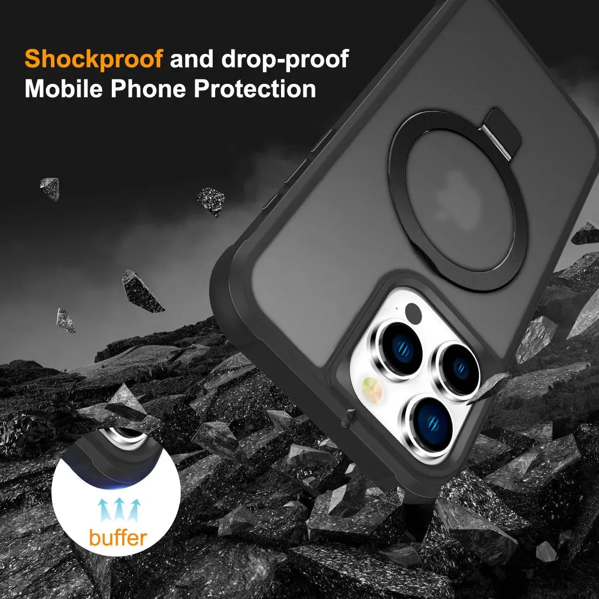 Custodia per telefono con motivo floreale carino per iPhone 17 16 15 14 Pro Max 11 12 13 16E 17 Air, cover magnetica opaca per ricarica wireless  202192403