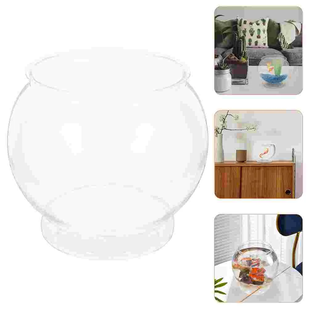 Fish Tank Transparent Aquarium Micro Landscape Bottle Vase Bowl Goldfish Living Round fish aquarium