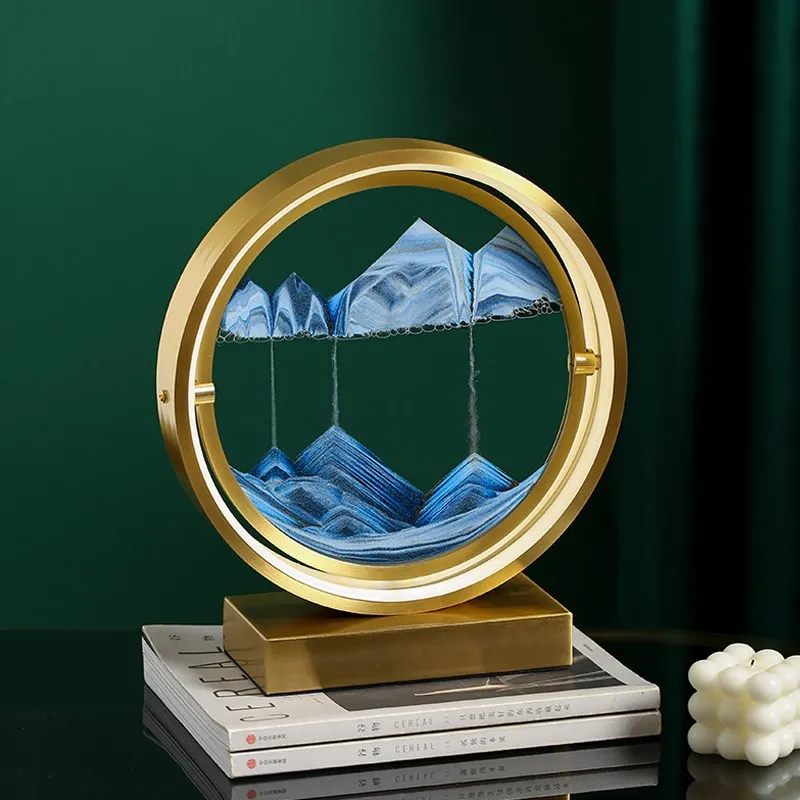 Led Sand Painting Night Light 360 Degree Adjustable Nordic Bedside Lamp