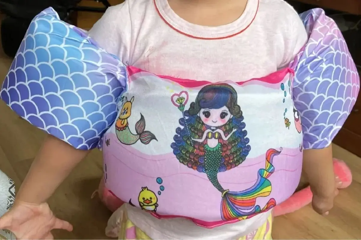 Children's Life Jacket Swim Arm Ring Floating Ring swimming Ring Baby Cartoon Water Sleeve Foam Buoyancy Vest Safety 14-25kg 6