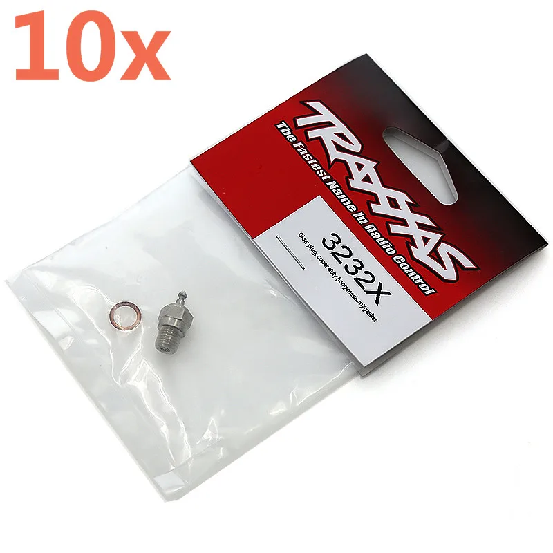 10pcs 3232x Duty Long Medium Spark Plug Glow Plug W/gasket For Traxxas