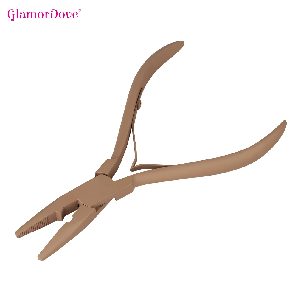 1 Pcs Professional Micro Ring Hair Extensions Application Pliers Tool Kit For Micro Link Beads Closer Plier