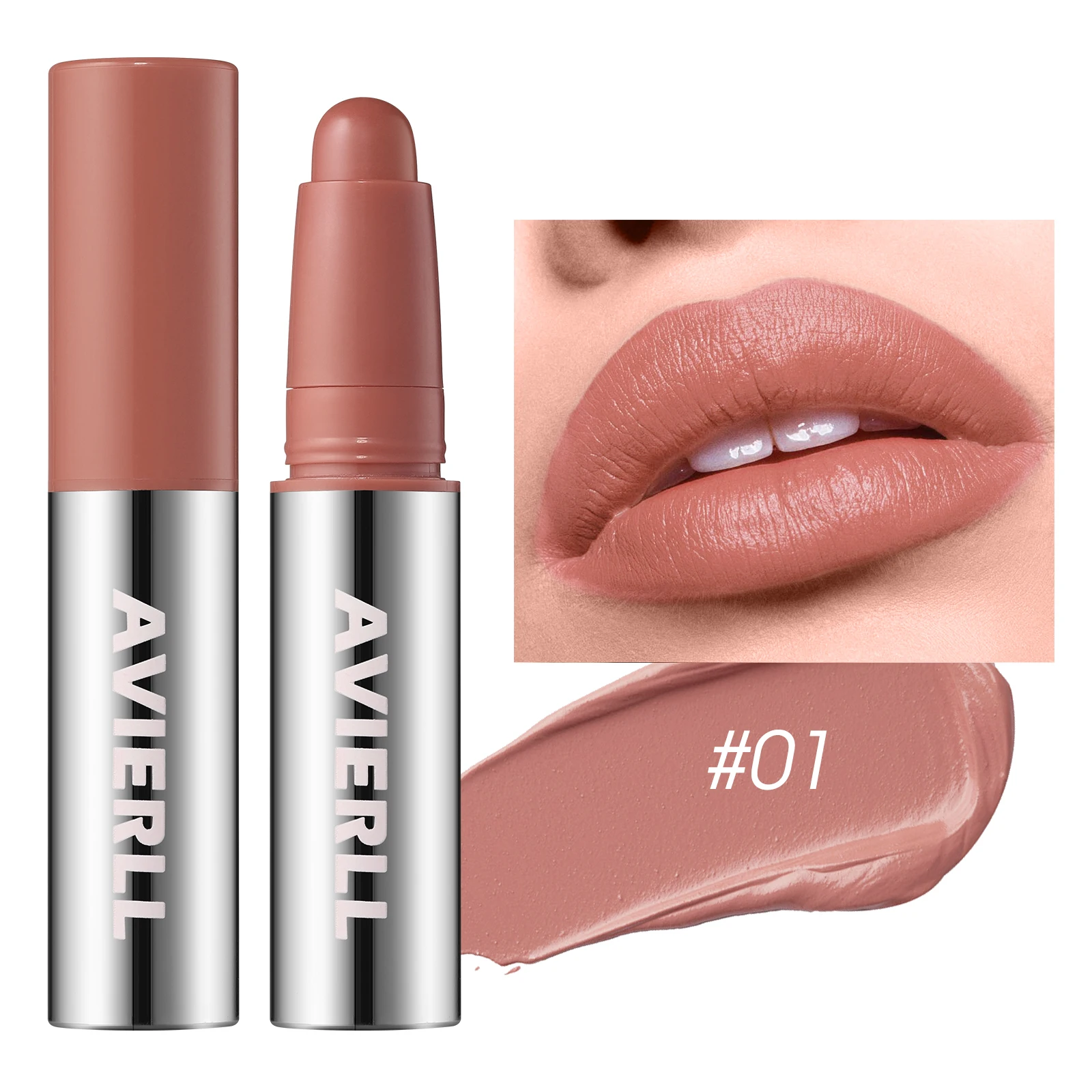 Smooth Matte Lipstick Long-lasting Moisturising Lip Glaze Pen_voghion.com