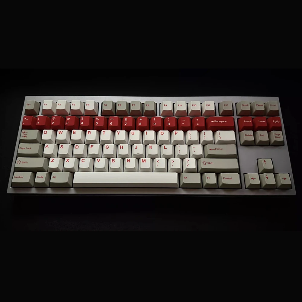 Gmk Red Alert Keycaps Perfil Cereja Pbt Sublimação Dye Interruptor mx Teclado Mecânico 1.25u 1.75u Shift Iso 177 Chaves - Imagem 2