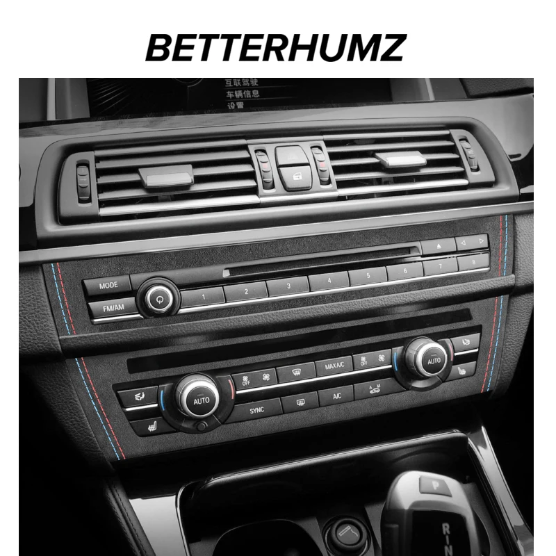 BMW F10 ø 5 2011-2017 Alcantara  ܼ CD г Ʈ   ƼĿ ڵ ׸ ׼ 