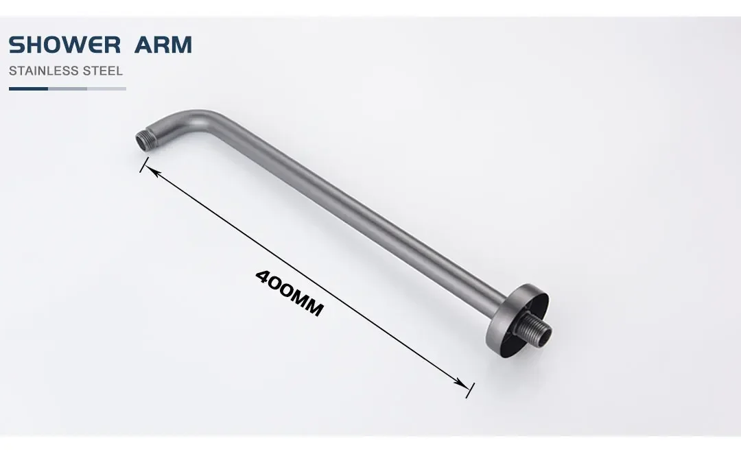 Description Picture 6 of itemGunmetal Grey Hot And Cold Shower System With Concealed Brass Diverter Valve Kit 1/2/3 Way Mixer Tap Handheld Head Bathtub Spout