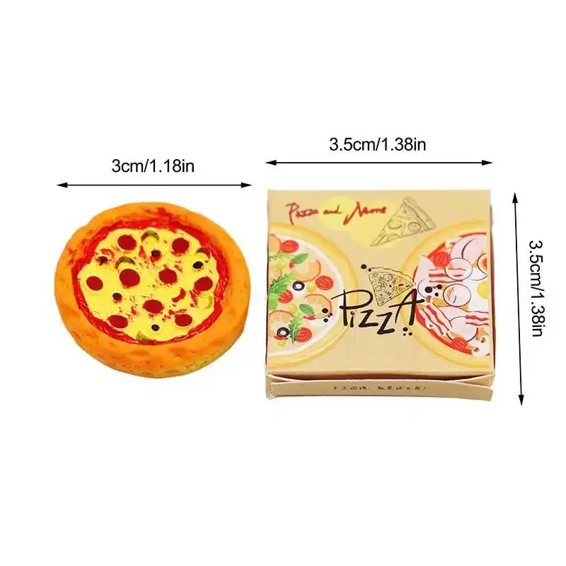 1set 1/6 1/12 Miniature Dolls Food Mini Pizza Bread Drinks Model for Barbie Blyth Dollhouse Kitchen Accessorie Kids Pretend Play 3