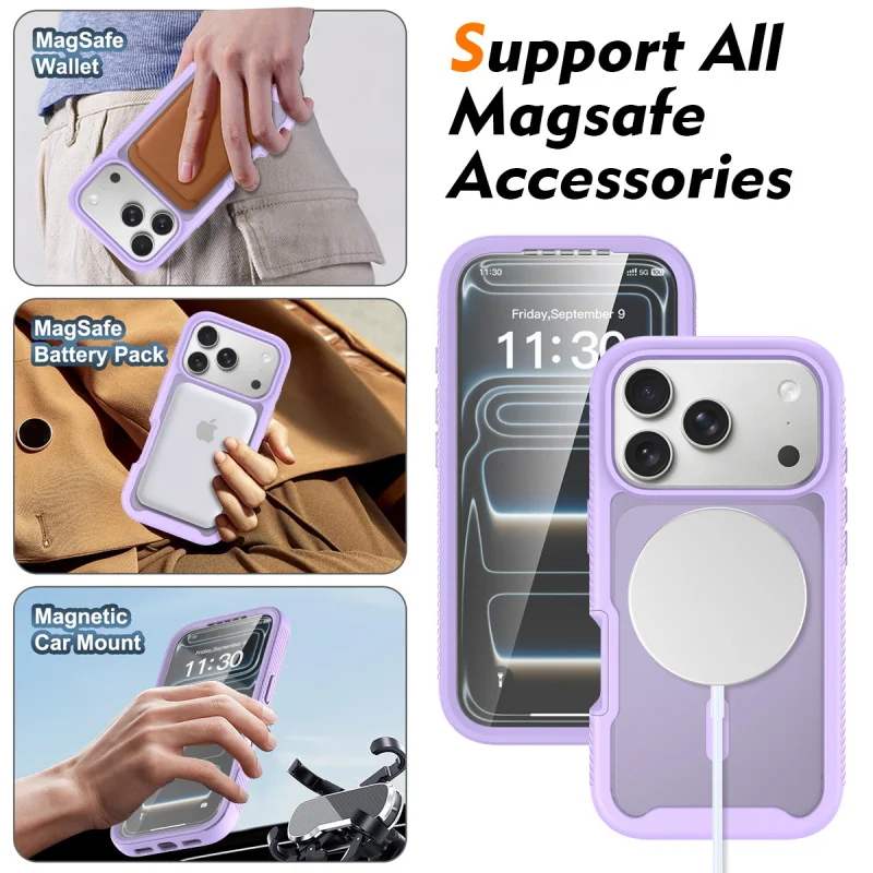 360° Full Body Screen Protector Case with Magnetic Matte Finish