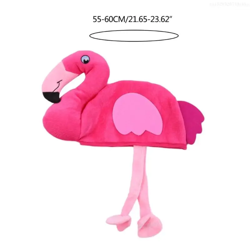 Adult Cloth Flamingo Hat Halloween Thanksgiving Day Decors Bucket Hat Adult Carnivals Hat Party Festives Hat F0T5 6