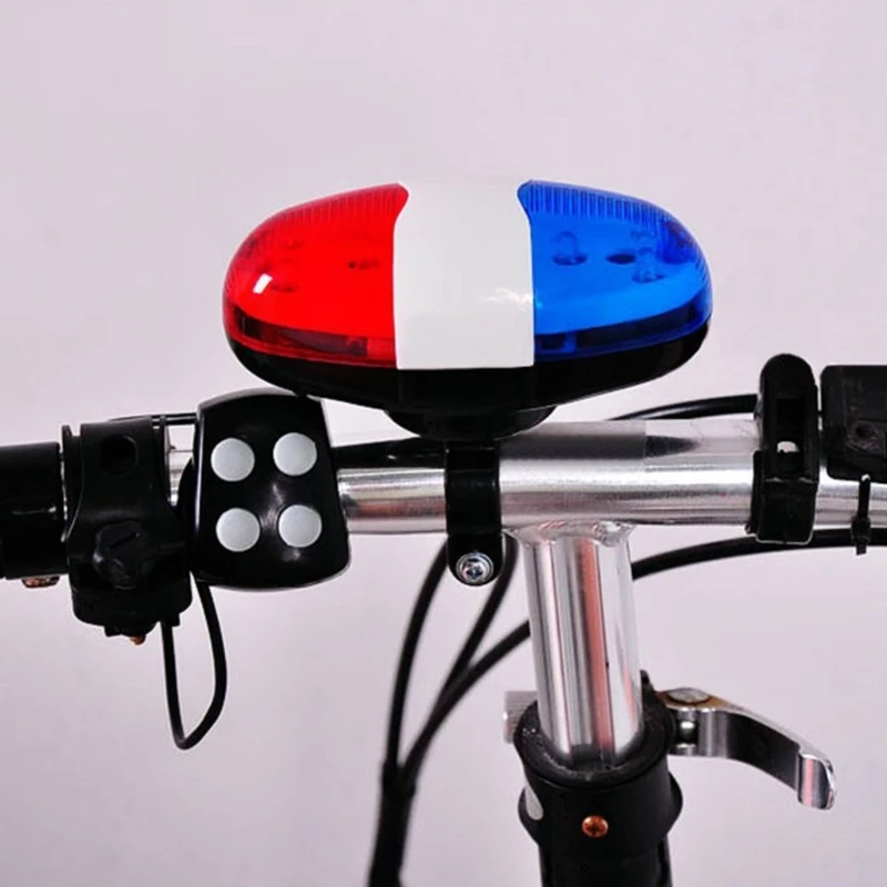 LED Warning Bike Polices Light Electric Horn Siren Children Bike Scooter Cycling Lamp Bicycles Accessories Enduring