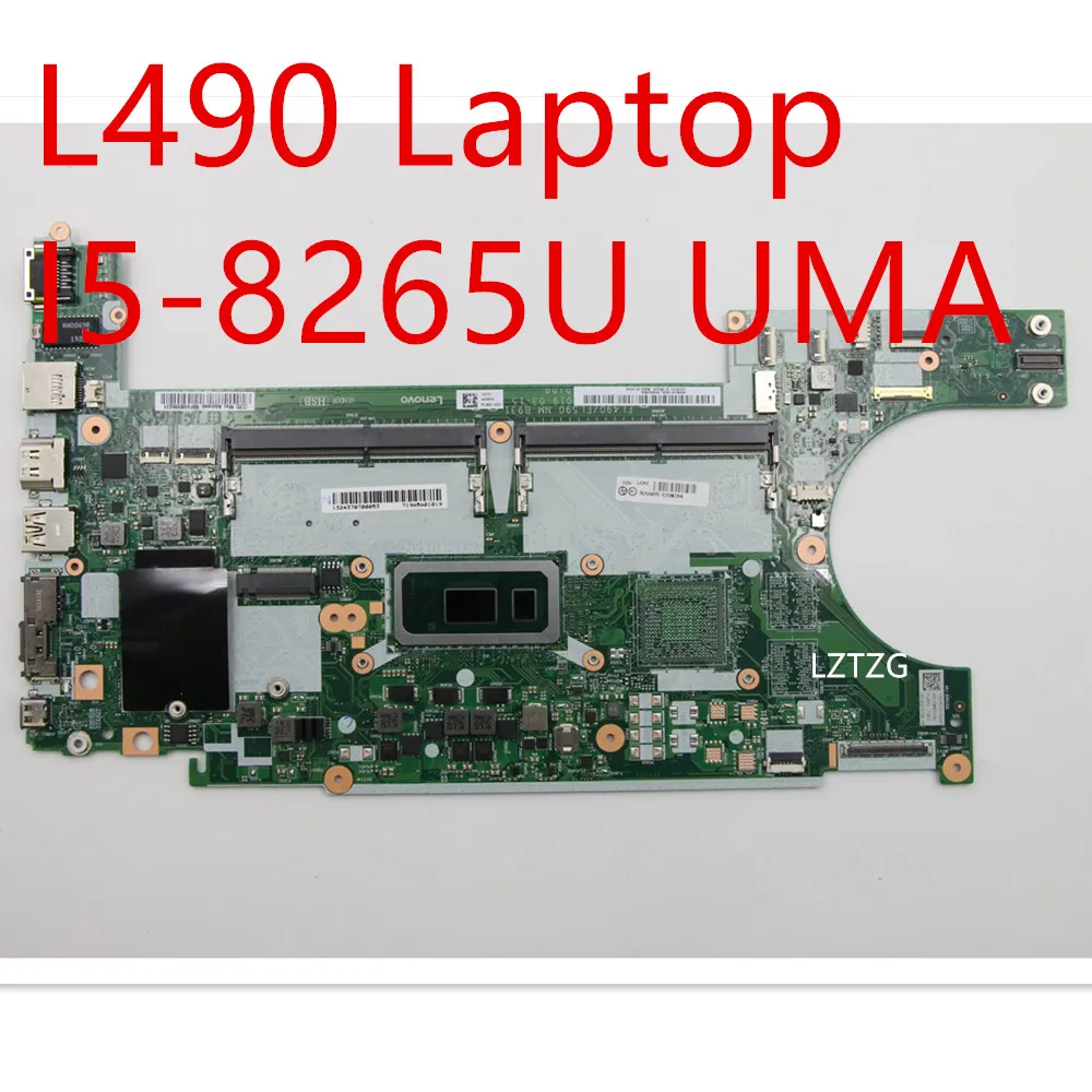 

Материнская плата для ноутбука Lenovo ThinkPad L490, материнская плата CPU I5-8265U UMA FRU 02DM284