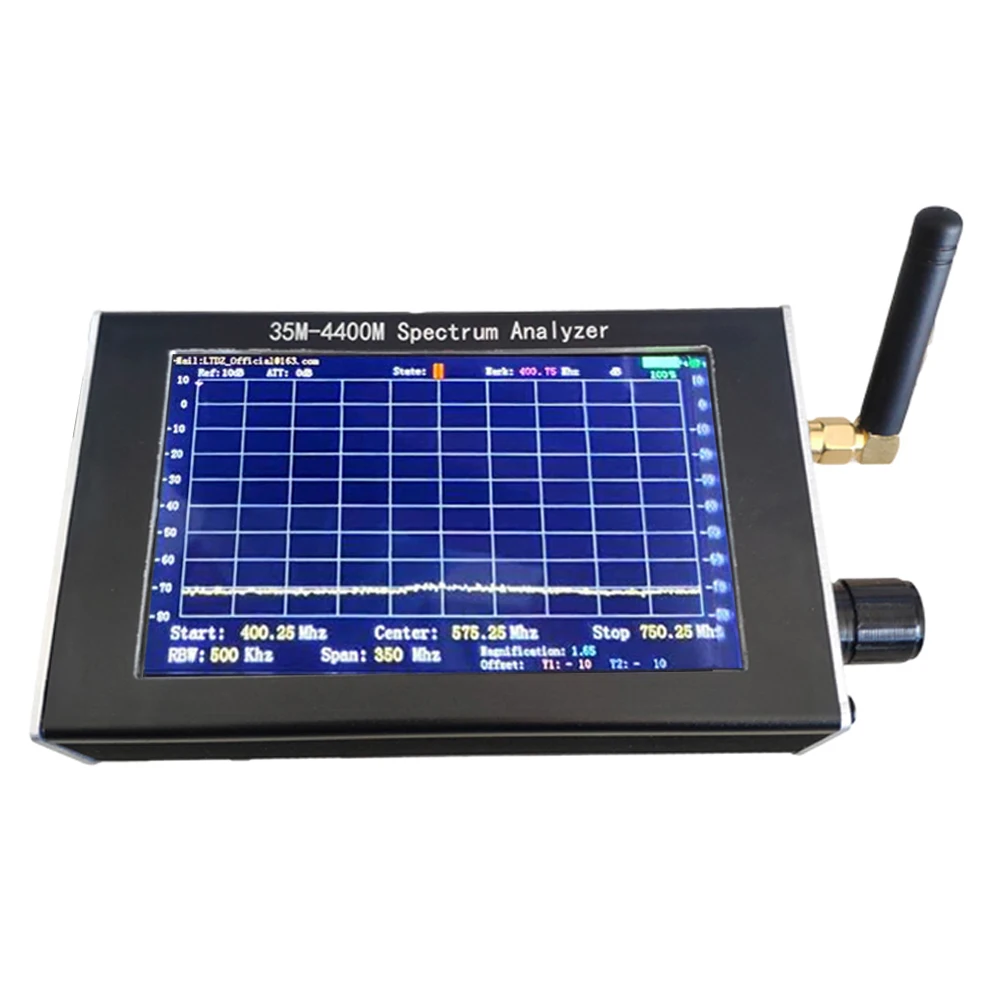 

35M-4400M 4.3 Inch LCD Screen Professional Handheld Simple Spectrum Analyzer Measurement of Interphone Signal