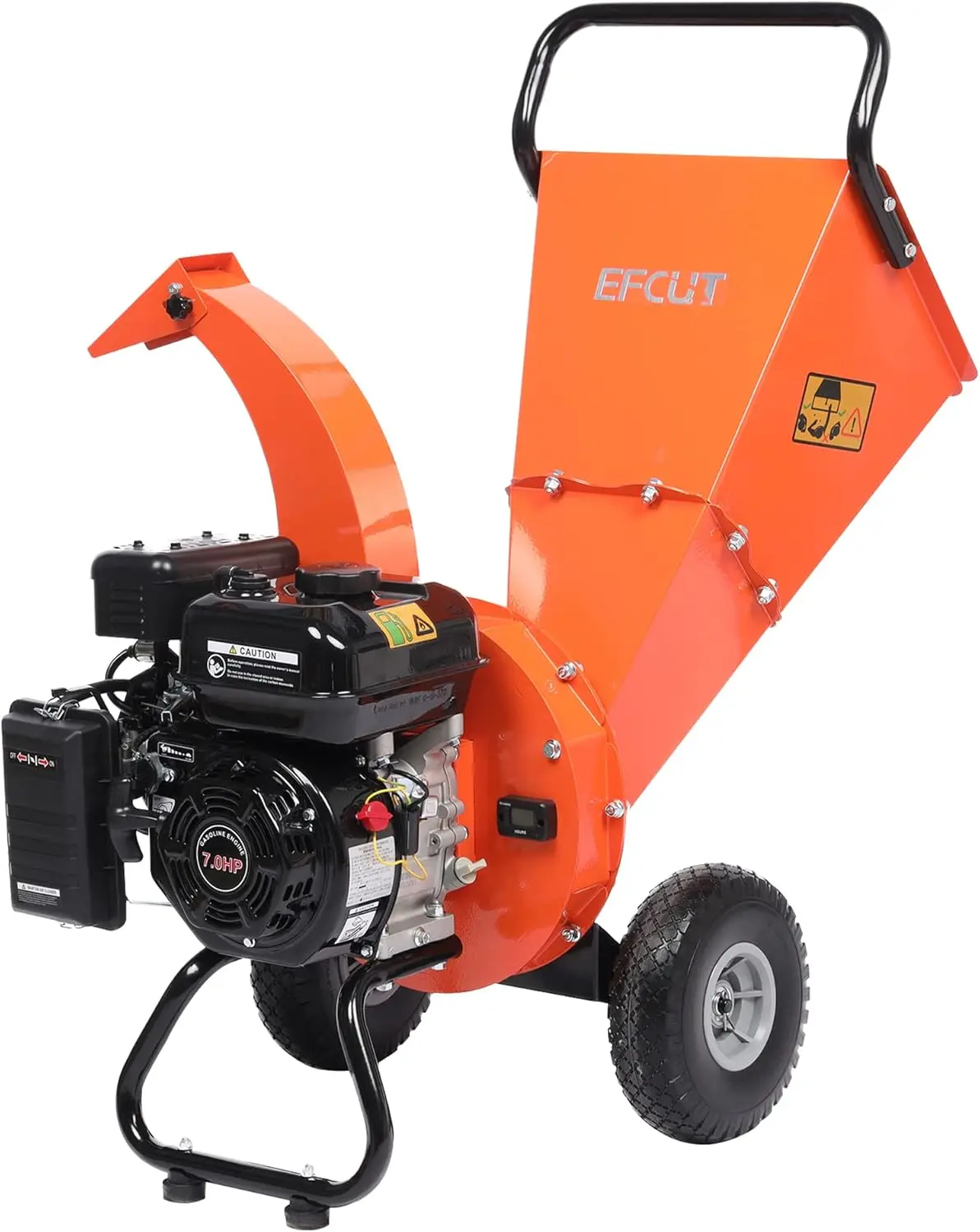 C30 Mini Wood Chipper Shredder Mulcher Heavy Duty 7 HP 212cc Gas Powered Engine 3" Inch Max Wood Diameter Capacity Compact Design