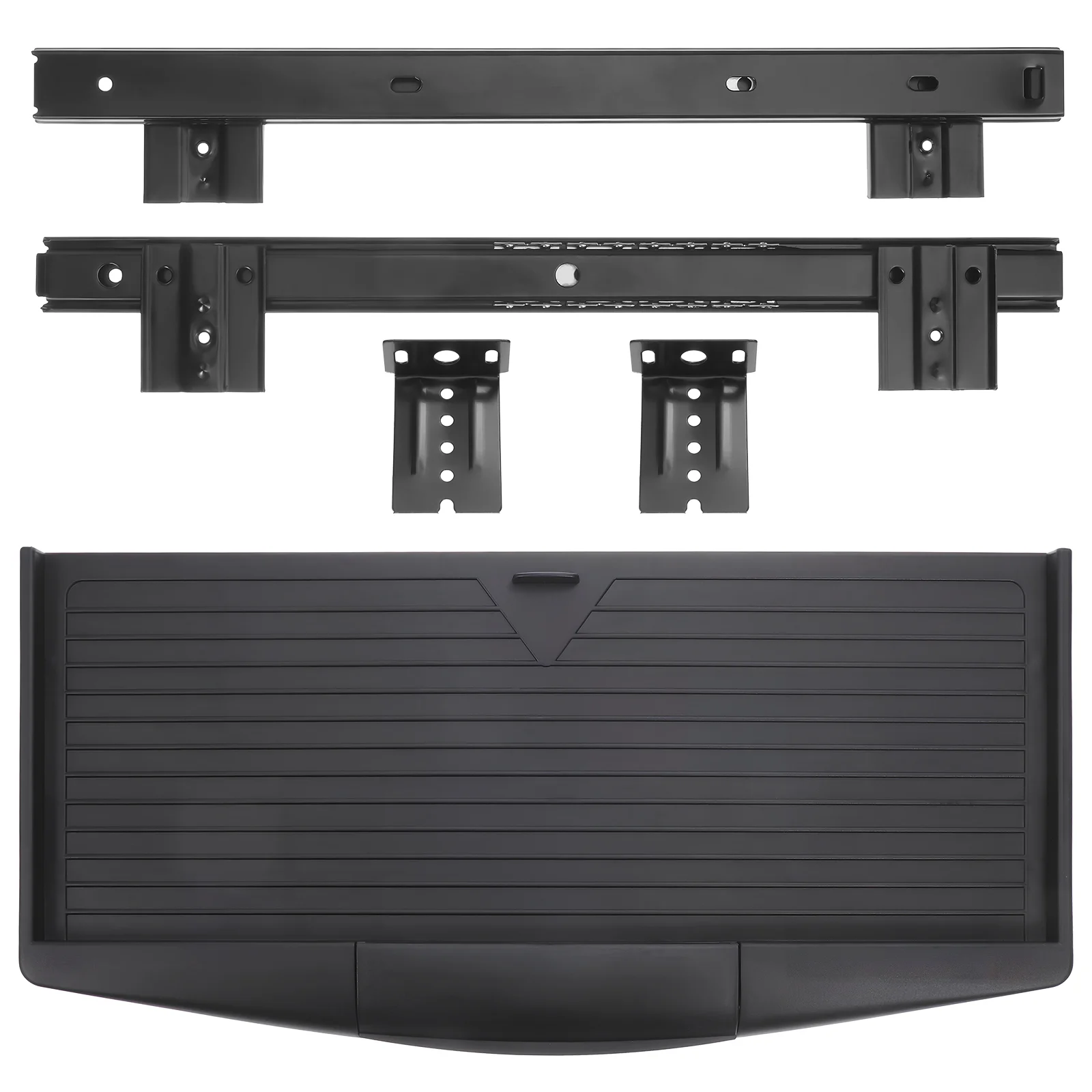 Black Keyboard Tray Stand Computer Keyboard Holder Desk ganizer Drawer Style Tray Laptop Accessories Under Desk Storage Plate
