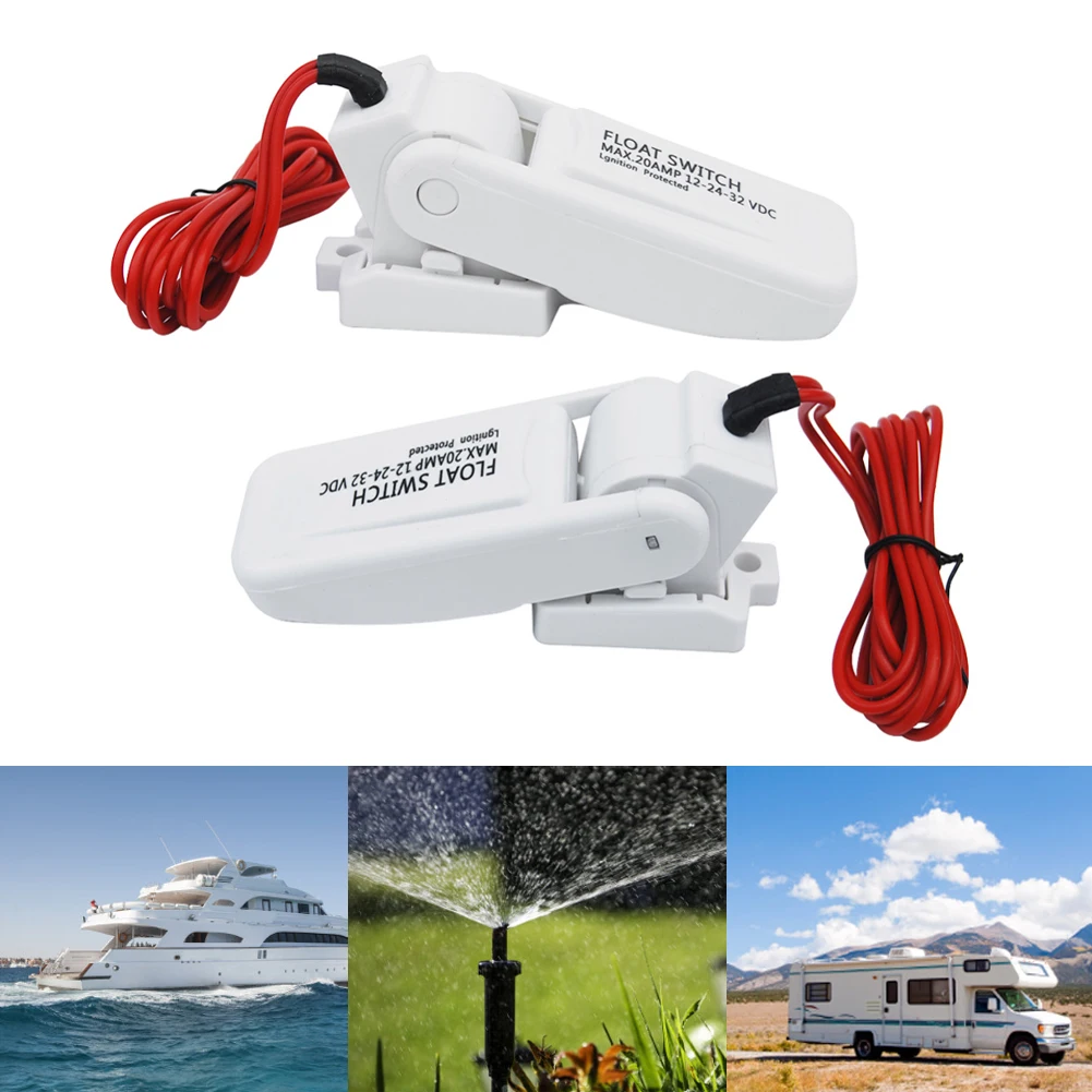 Bilge Marine Water Pump 1Pc 12/24/32V Bilge Pump Automatic Control Switch for Electric Marine Boat RV Campers Submersible Float Switches