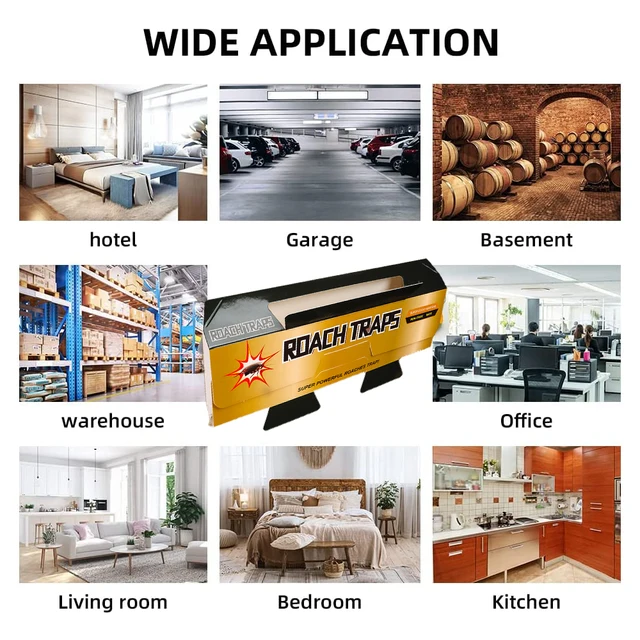 10 db Korszerűsített Csótánycsapdaszapó Ragasztócsőrrel Erős Ragacsos Kártevőirtó Termékek Fogó Rovar Visszacsatol - Image 5