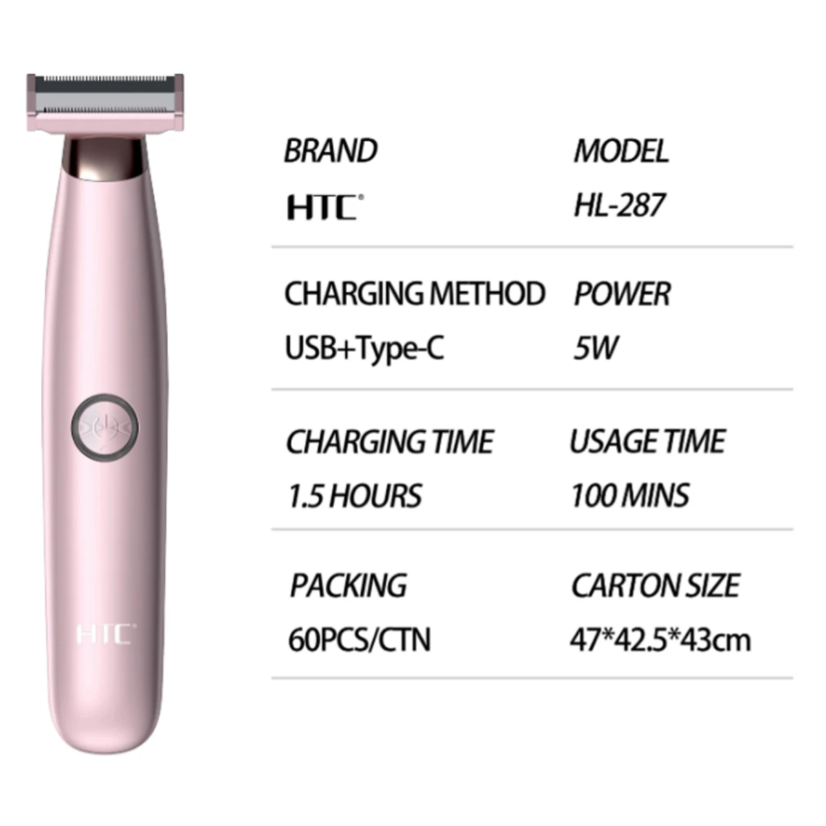 Htc Razor Sizes HTC Women's Electric Groin Hair Trimmer Pubic Hair Trimmer Body ...