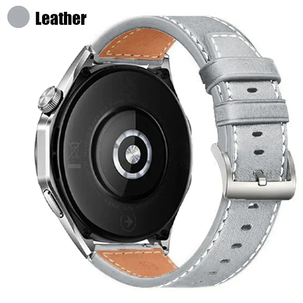 Genuine Leather Quick Release Smartwatch Band - Elegant 20mm/22mm Watch Strap Bracelet