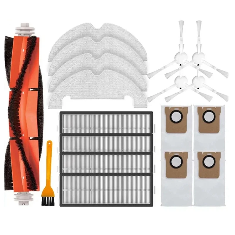 

Сменные детали для пылесоса Dreame Bot D10 Plus RLS3D, фильтр НЕРА, насадка на швабру, боковая основная щетка, мешок для сбора пыли