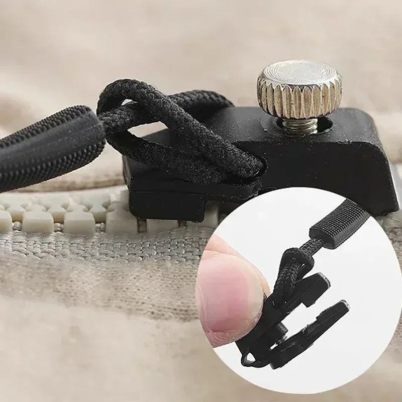Universal Zipper Repair Kit with Metal Slider and Lock for Clothing