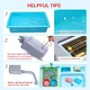 CUTE STONE Color Changing Kitchen Sink Toys, Electric Dishwasher Playing Toy with Running Water, Upgraded Faucet, Automatic Wat