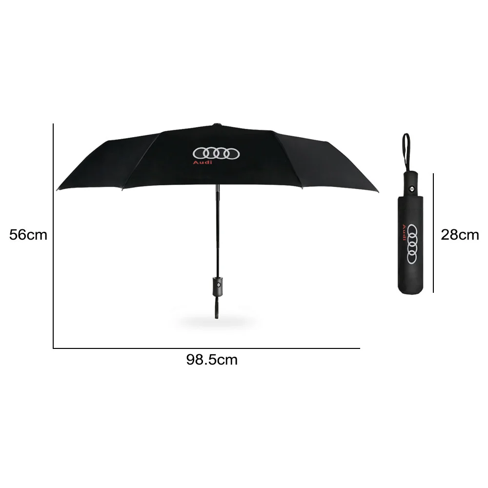 Für Audi Regenschirm Auto faltbare automatische wind-und wasserfeste  Regenschirm Outdoor Anti-UV-Sonnenschutz Regenschirme Mode Geschenk -  AliExpress