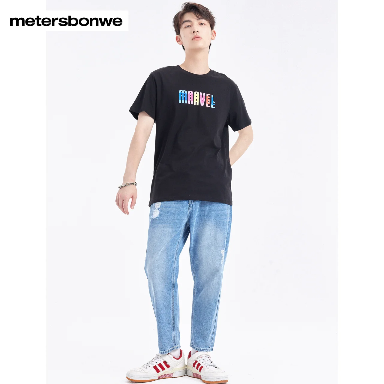 Metersbonwe Jeans Men Summer Basic Denim Pants Classic Washed Trousers Male Simple Design 100 Cotton Trousers Brand