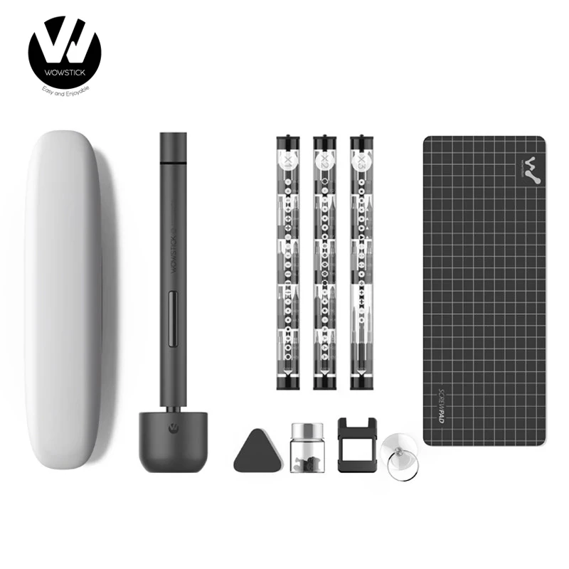 

Xiaomi Wowstick Electric Screwdriver 1F+ 64 In 1 Electric Screw Mi Driver Cordless Lithium-ion Charge LED Power Screw Driver Kit