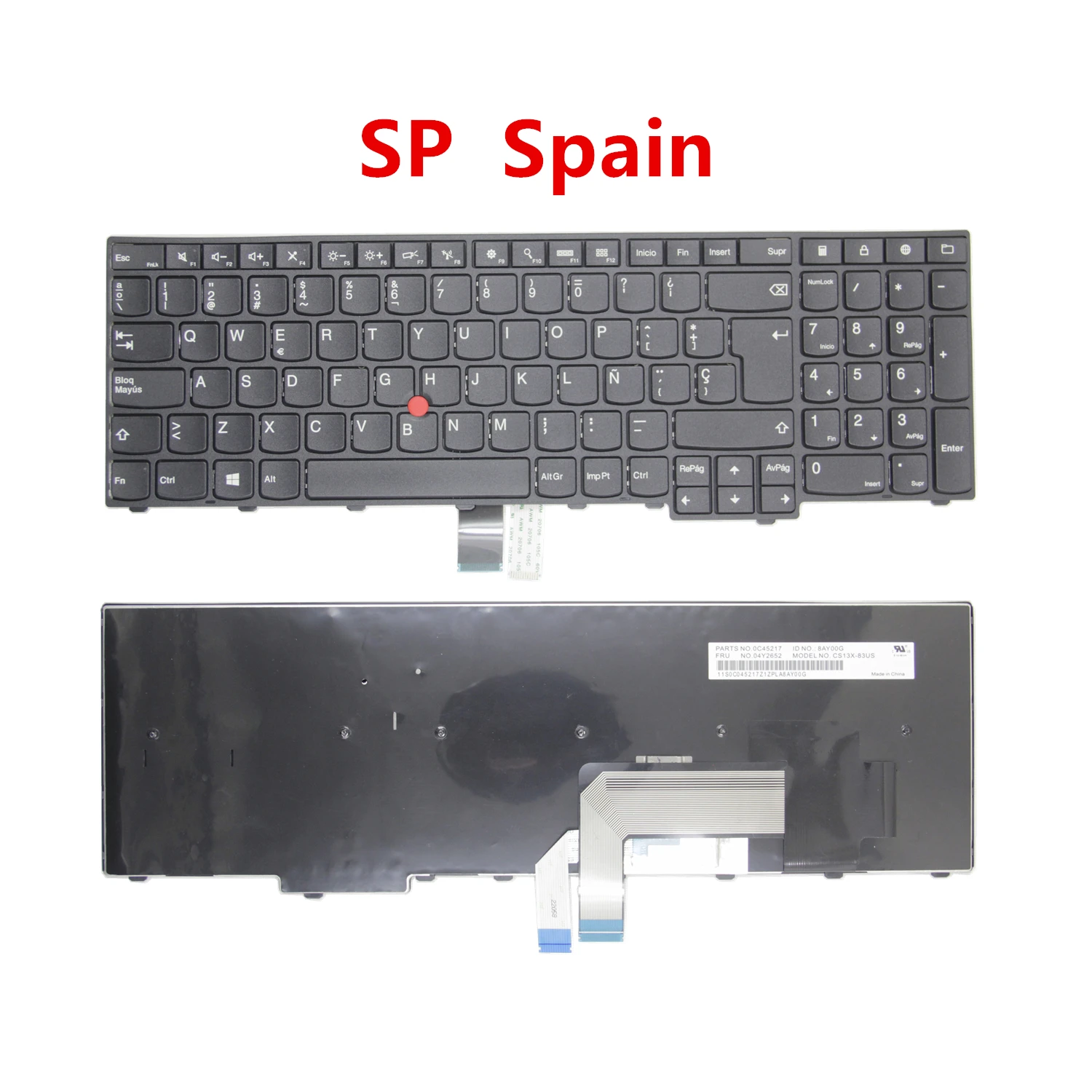 Lenovo Teclado do Portátil us sp Espanha para Thinkpad E540 E531 T540 T550 T560 L540 L560 L570 W540 W550 100 Novo - Imagem 5