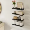 Fixwal Floating Shelves for Wall, Wall Mounted Rustic Wood Shelves for Bathroom, Living Room, Bedroom and Kitchen, Wall Shelves 2