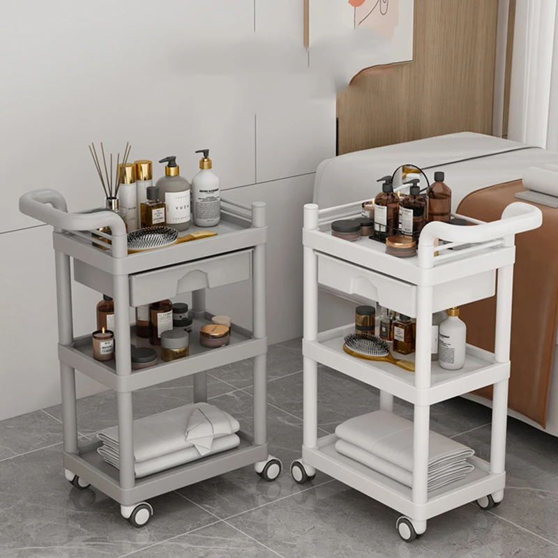 Aesthetic Rolling Trolley Salon Storage Professional Salon Trolley Utility Carrello Con Ruote Hairdressing Furniture MQ50TC