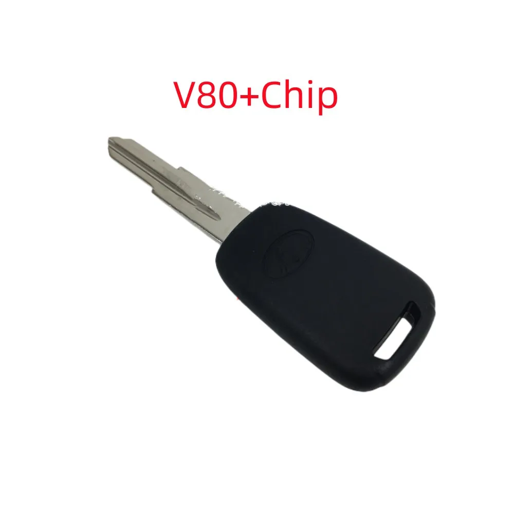 Keychannel 1/2PCS Car Key Transponder Key Chip Solid Spare Key for Maxus v80 Replacement Ignition Key With Chip Locksmith Tool keychannel 5pcs tansponder shell chip case for peugeot 5008 citroen renault with hu83 key blade spare car key locksmith tool