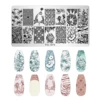 12*6cm Nails Cartoon Skull Image Nail Art Stamping Plates Halloween Festival Pattern Nail Stamp Templates Stencil Manicure Tool 2