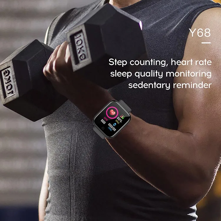 Y68 D20 Fitness Tracker Bracelet Bluetooth Sport Smartwatch Pedometer Blood Pressure Heart Rate Monitor Activity Smart Watch