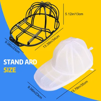 Baseball Cap Washer Bag for Washing Machine | Anti-Deformation Hat Cleaning Cage Frame Holder Home Laundry Guard Support