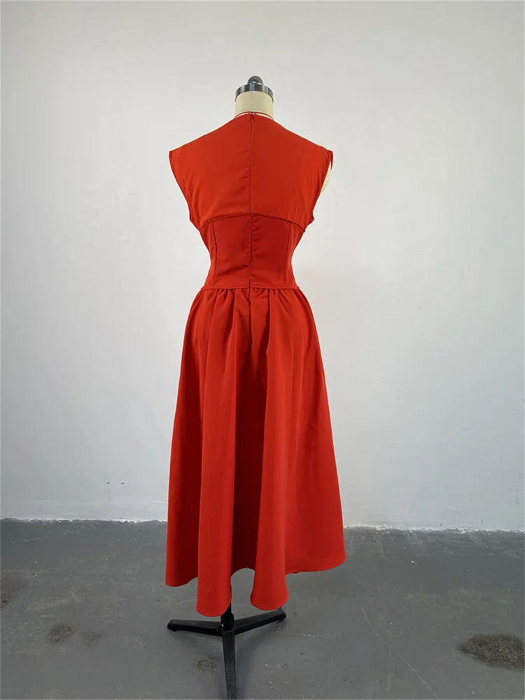 Wmstar Dresses for Women Short Sleeve Solid Fashion Waist in Maxi Office Lady Dress New in Summer 2024 Wholesale Dropshipping