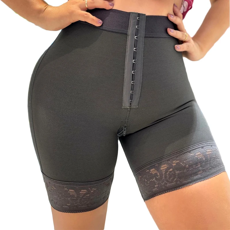 

Slimming Fajas Lace Shorts Womens High Waisted Butt Lifter Body Shaper Tummy Control Waist Trainer Butt Pads Hip Enhancer Shorts