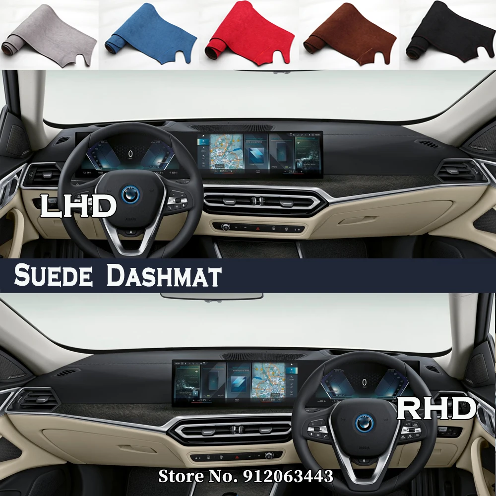 CarStylingSuedeLeatherDashMatCoversDashmatDashboardCarpet